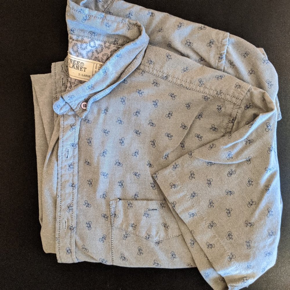 Short Sleeve Bike Button Down